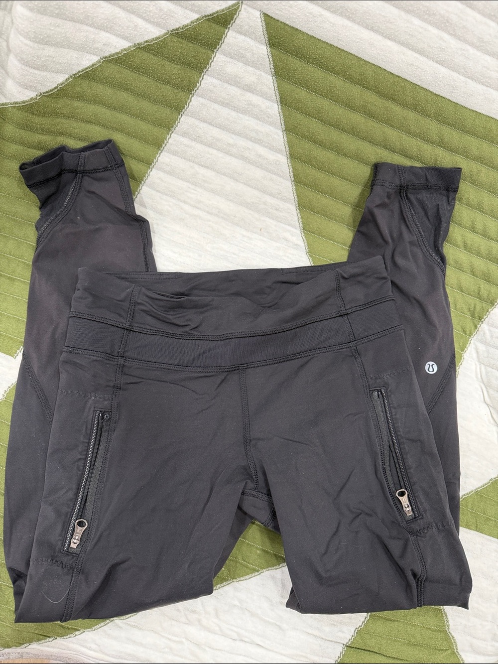 Lululemon Black Zip Pocket Workout Leggings
